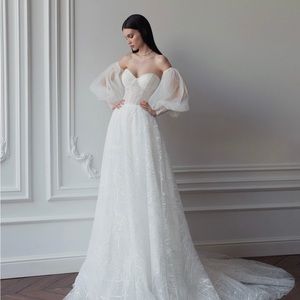 Detachable Tulle/Chiffon Wedding Dress Sleeves Puffy